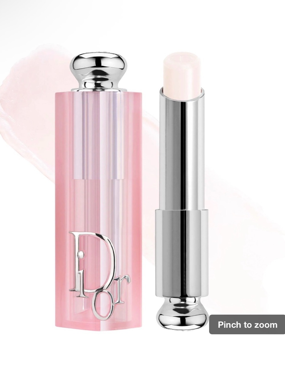 Dior Lip Balm Stick in Soft Pink & Silver Tube